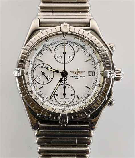 breitling 1884 wrist watch|Breitling 1884 tachymeter chronograph watch.